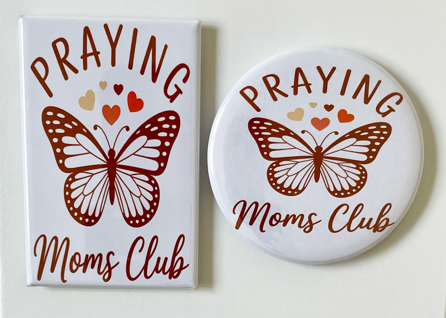 Praying Moms Club - 1.75" x 2.75" Rectangle or 2.25" Round